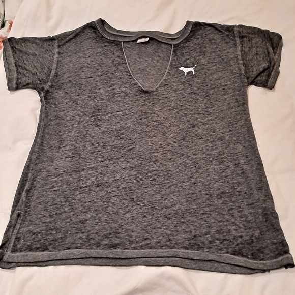 Bundle of 3 Pink Tops - Long Sleeve, Short Sleeve, Crop Tank - Preloved - Picture 2 of 12